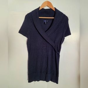 Vintage Banana Republic Navy blue short sleeve sweater size M